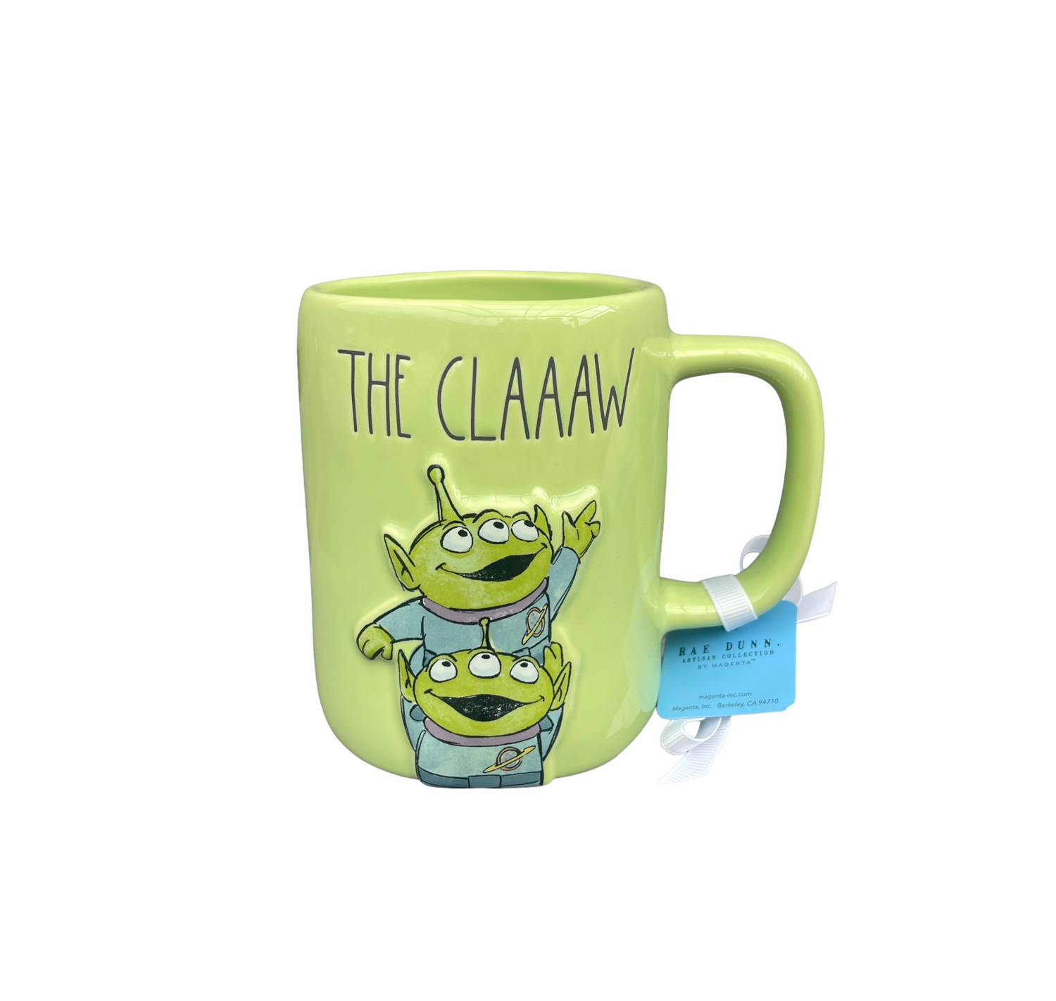 RAE DUNN &amp; Pixar Toy Story Green Ceramic Mug THE CLAAAW