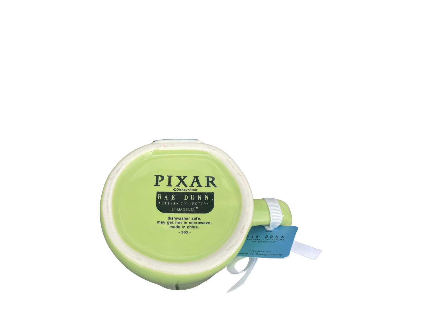 RAE DUNN &amp; Pixar Toy Story Green Ceramic Mug THE CLAAAW Base 