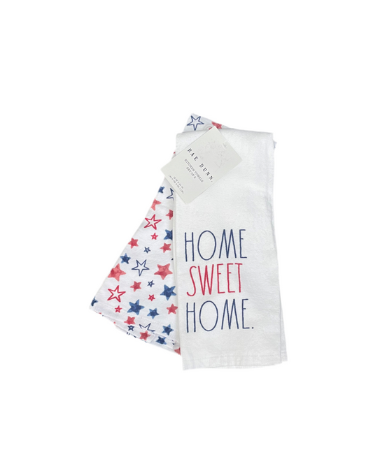 Rae Dunn Set Of 2 Kitchen Hand Towels Home Sweet Home