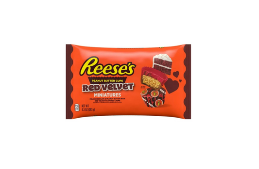 Reese’s Miniature Peanut Butter Cups Red Velvet Bag Front View