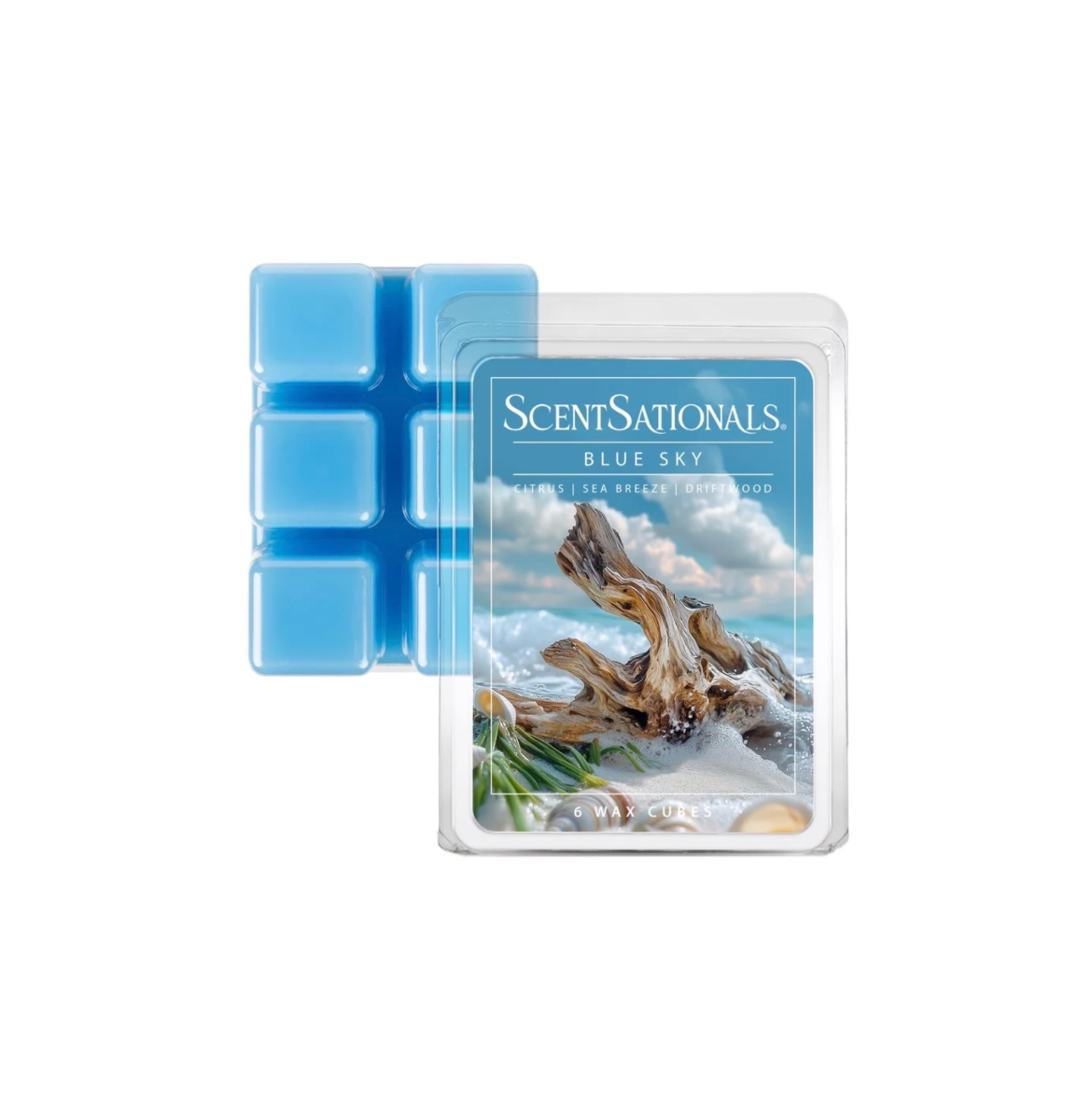 ScentSationals 6 Wax Melts Blue Sky