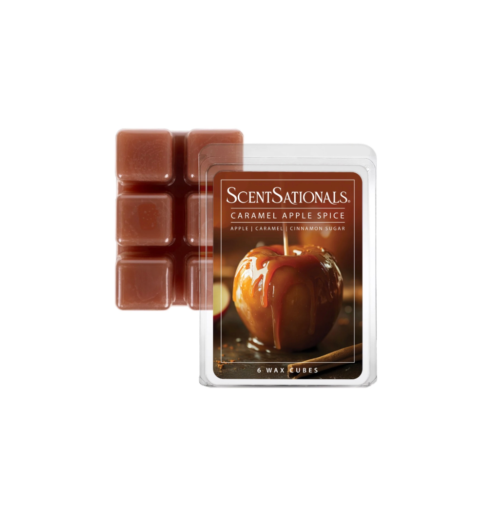 ScentSationals 6 Wax Melts Caramel Apple Spice Scent