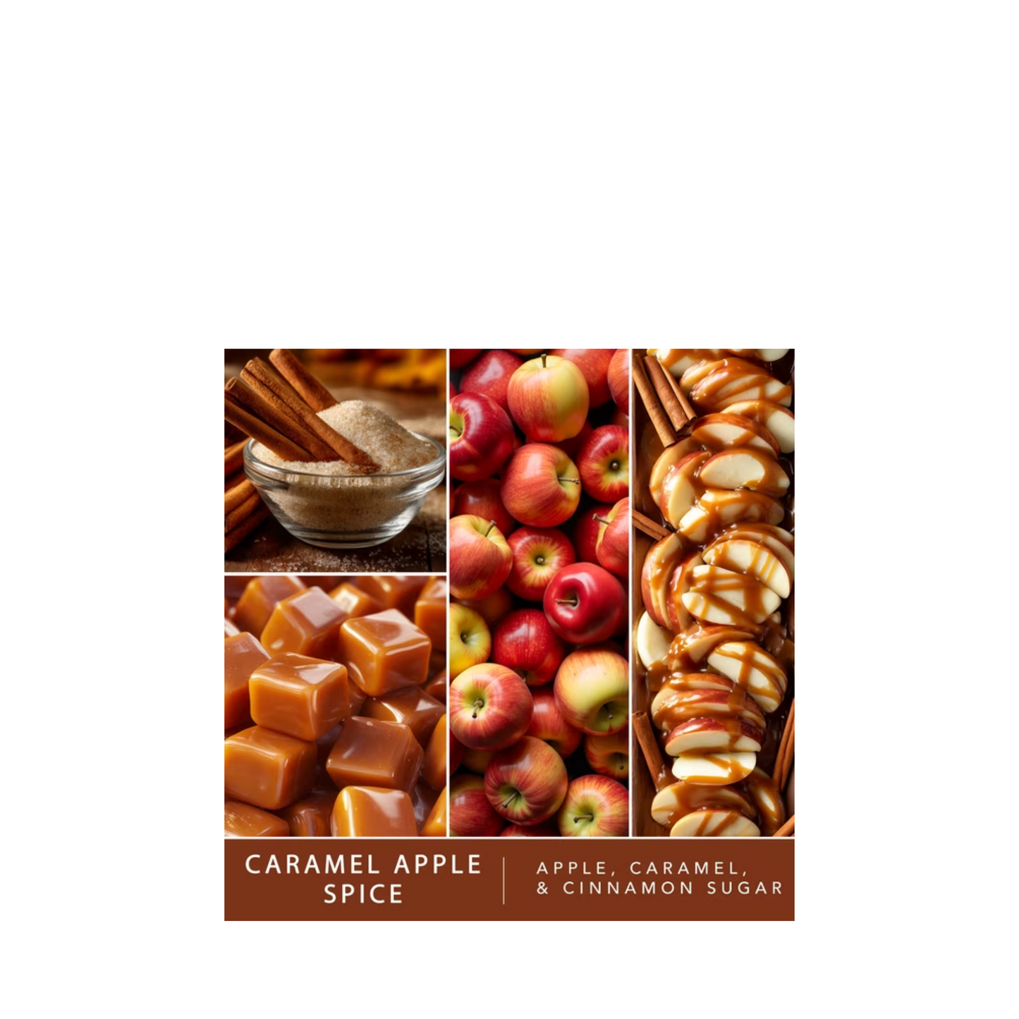 ScentSationals 6 Wax Melts Caramel Apple Spice Scent Notes