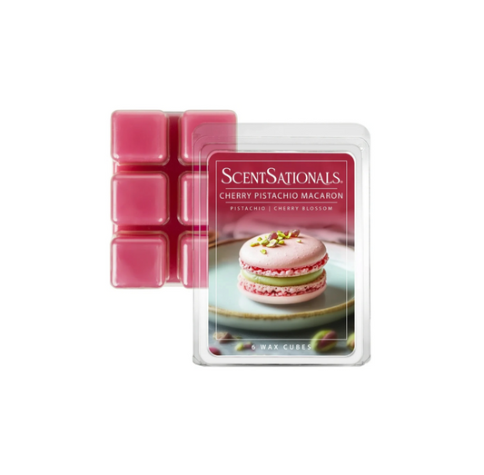 ScentSationals 6 Wax Melts Cherry Pistachio Macaron Scent