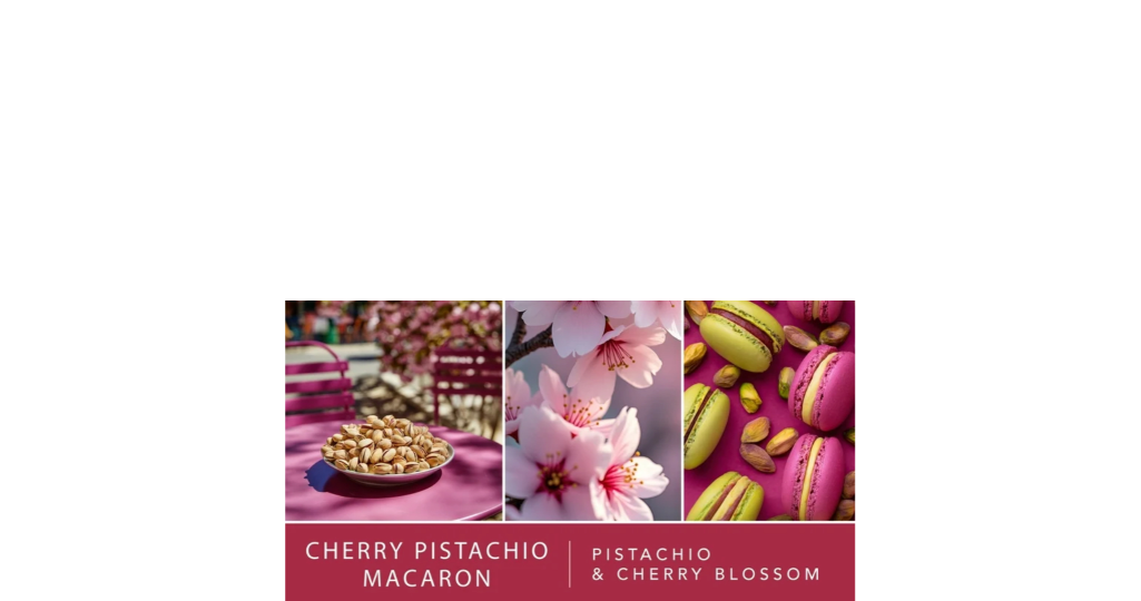 ScentSationals 6 Wax Melts Cherry Pistachio Macaron Scent Notes