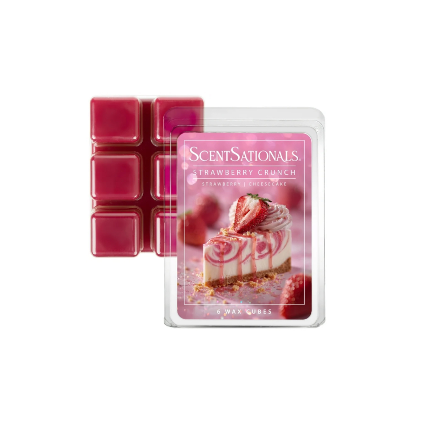 ScentSationals 6 Wax Melts Strawberry Crunch Scent