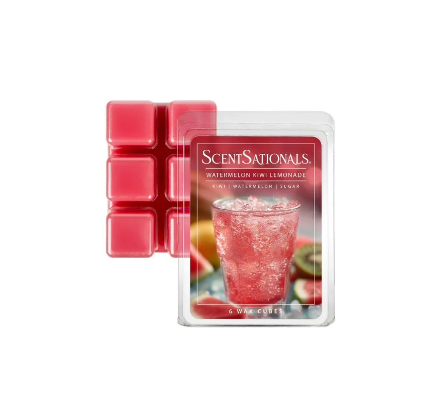 ScentSationals 6 Wax Melts Watermelon Kiwi Lemonade Scent