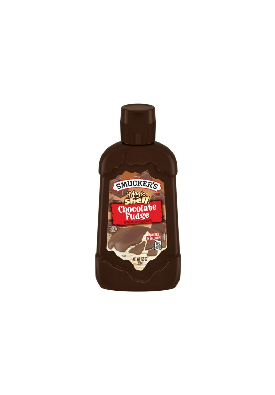 Smuckers Magic Shell Ice Cream Sauce Chocolate Fudge Front View