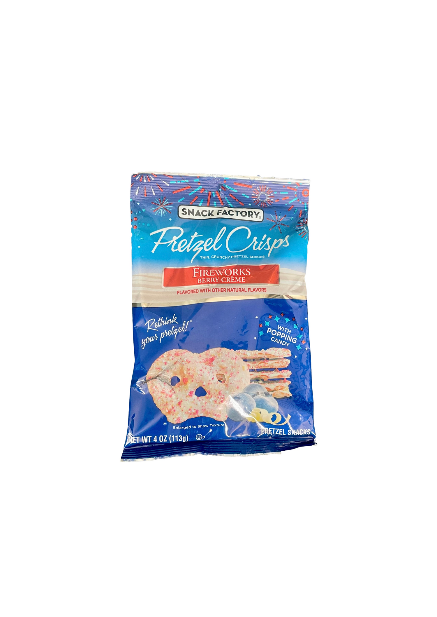 Snack Factory Pretzel Crisps Fireworks Berry Creme