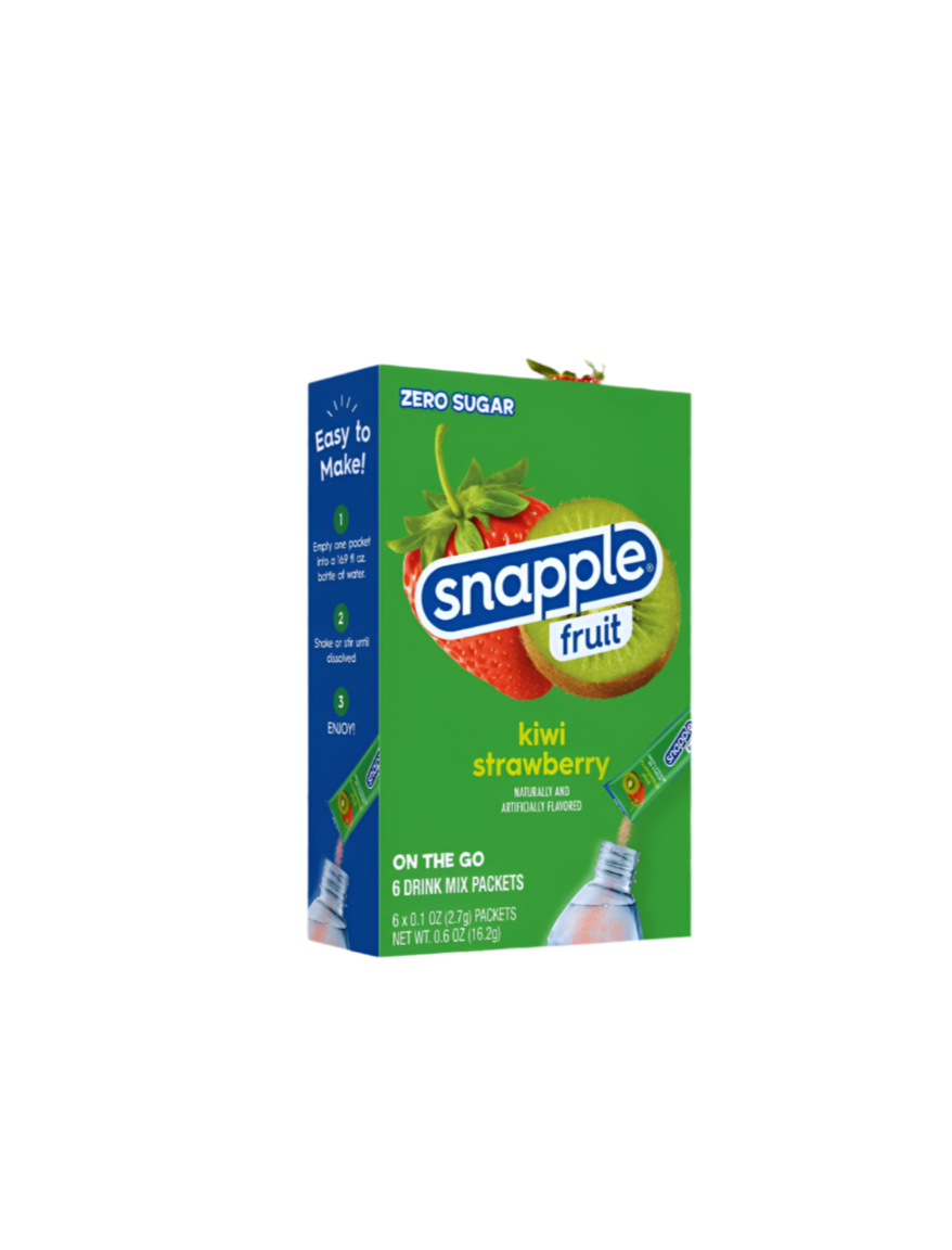 Snapple Fruit Drink Mix Kiwi Strawberry Zero Sugar Front View