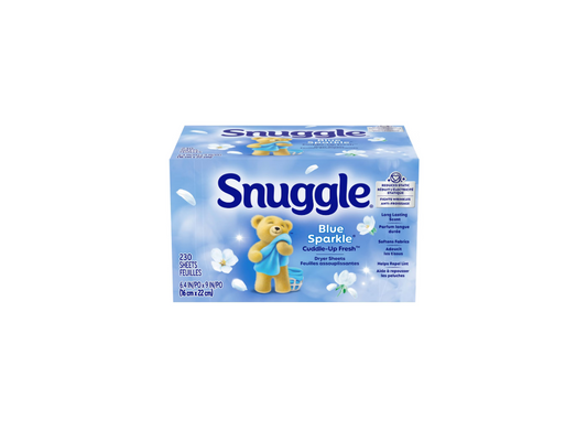 Snuggle Tumble Dryer Sheets Blue Sparkle Scent 230 Sheets