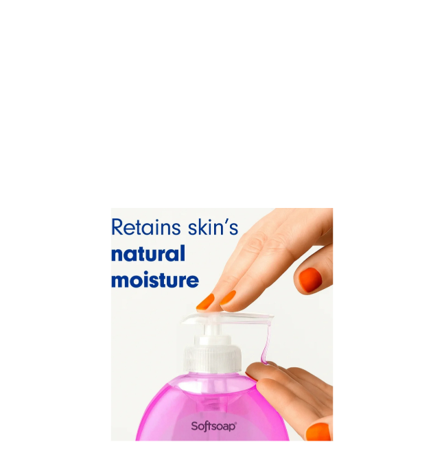 Softsoap Liquid Hand Soap Raspberry Vanilla Retains Skin's Natural Moisture