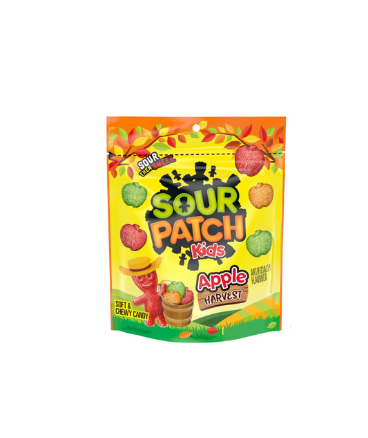Sour Patch Kids Soft & Chewy Candy Apple Harvest Bag Front View