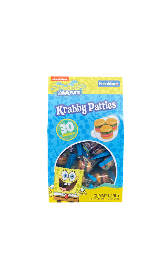 SpongeBob Square Pants Krabby Patties Gummy Candy Multipack Front View