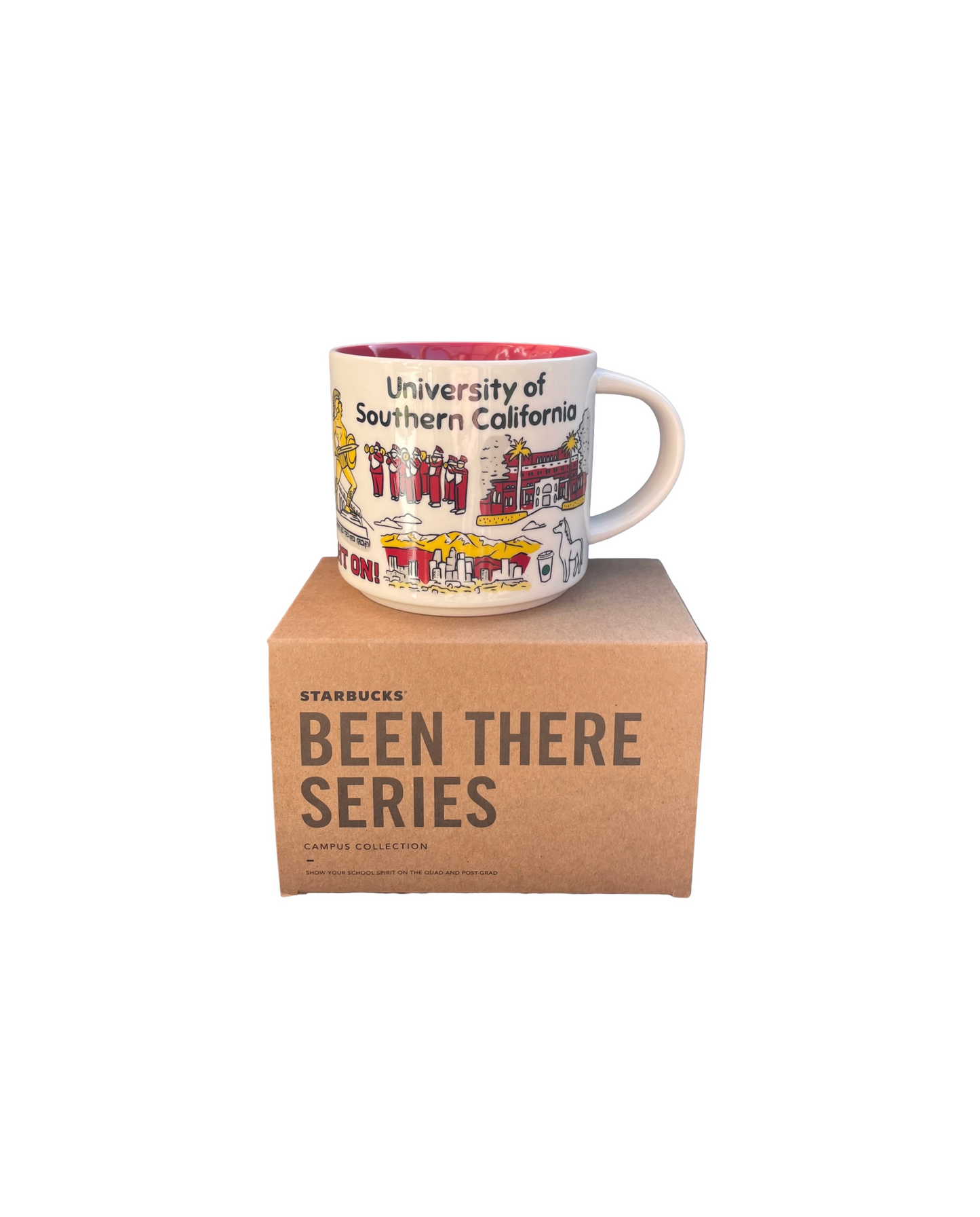 Starbucks Ceramic Mug Been There Series Campus Collection UNIVERSITY OF SOUTHERN CALIFORNIA Front View