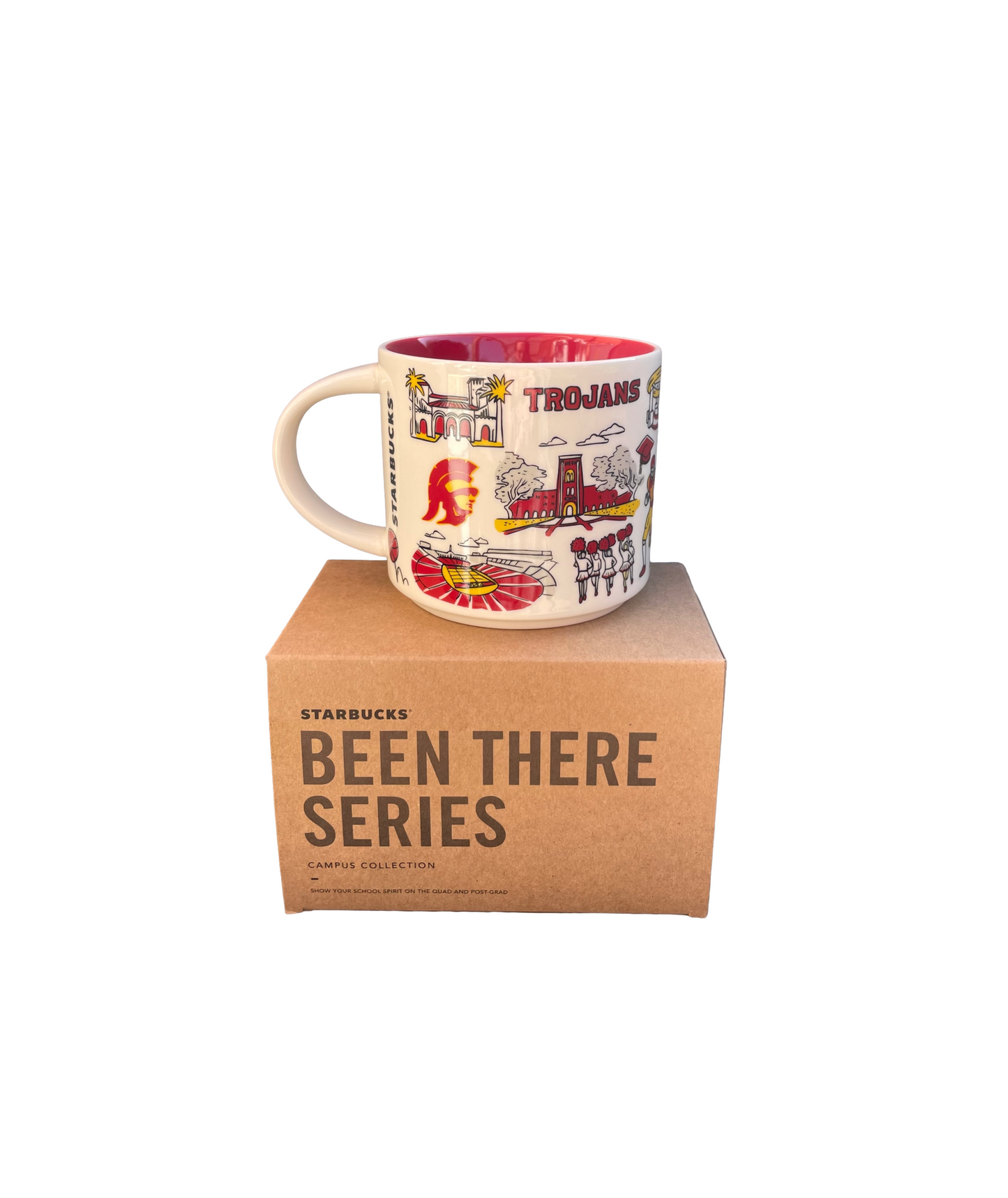 Starbucks Ceramic Mug Been There Series Campus Collection UNIVERSITY OF SOUTHERN CALIFORNIA Rear View