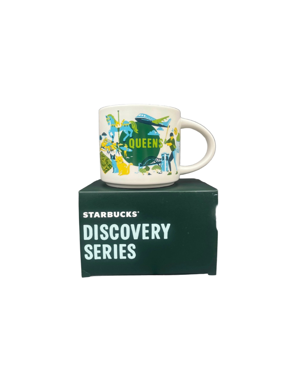Starbucks Ceramic Mug DISCOVERY SERIES QUEENS Front View