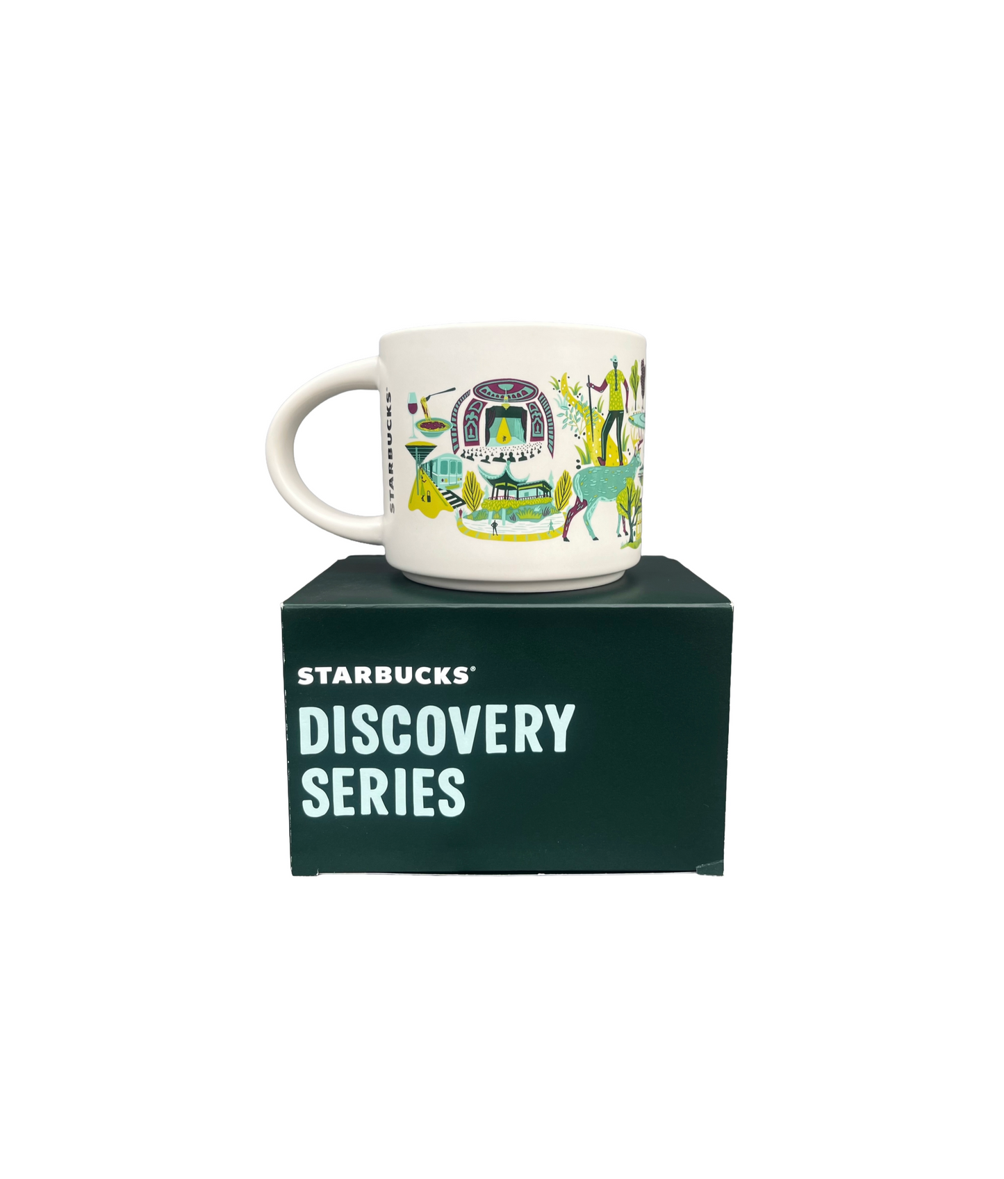 Starbucks Ceramic Mug DISCOVERY SERIES STATEN ISLAND Rear Side