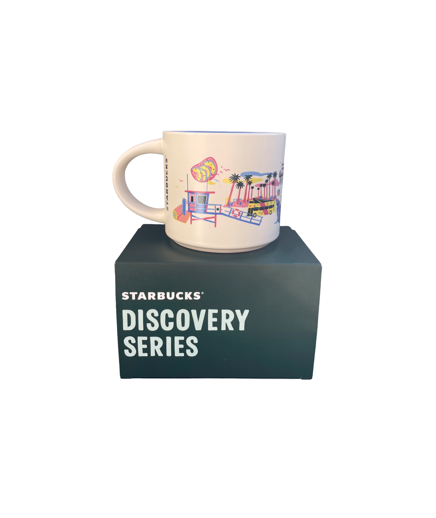 Starbucks Ceramic Mug Discovery Series Los Angeles Rear View