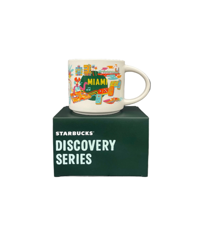 Starbucks Ceramic Mug Discovery Series Miami Front View
