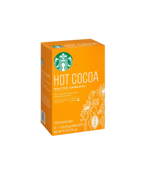 Starbucks Hot Cocoa Salted Caramel Flavour Side Front View