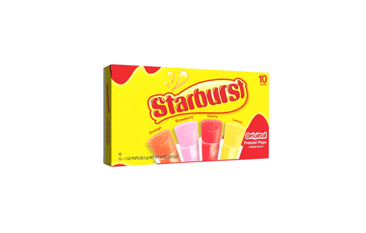 Starburst Freezer Bars Ice Pops Box Front View