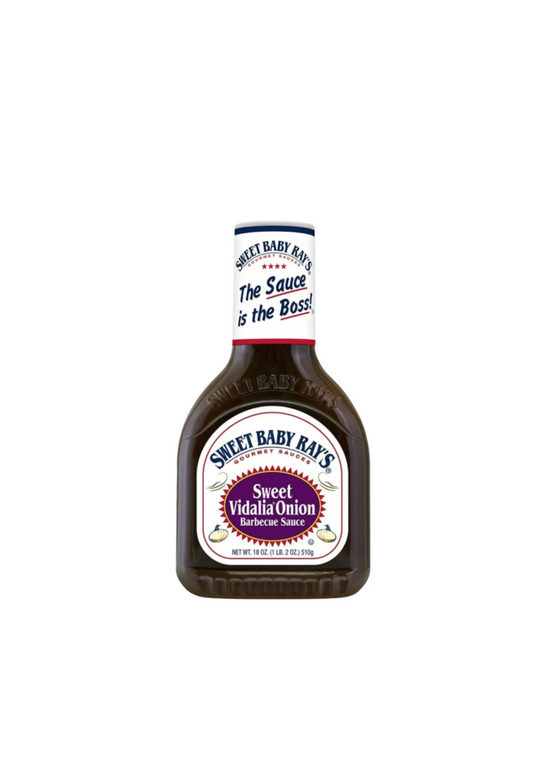 Sweet Baby Rays Sweet Vidalia Onion Barbecue Sauce Bottle Front View