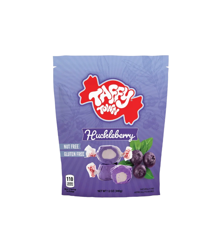Taffy Town Salt Water Taffy Candy Huckleberry