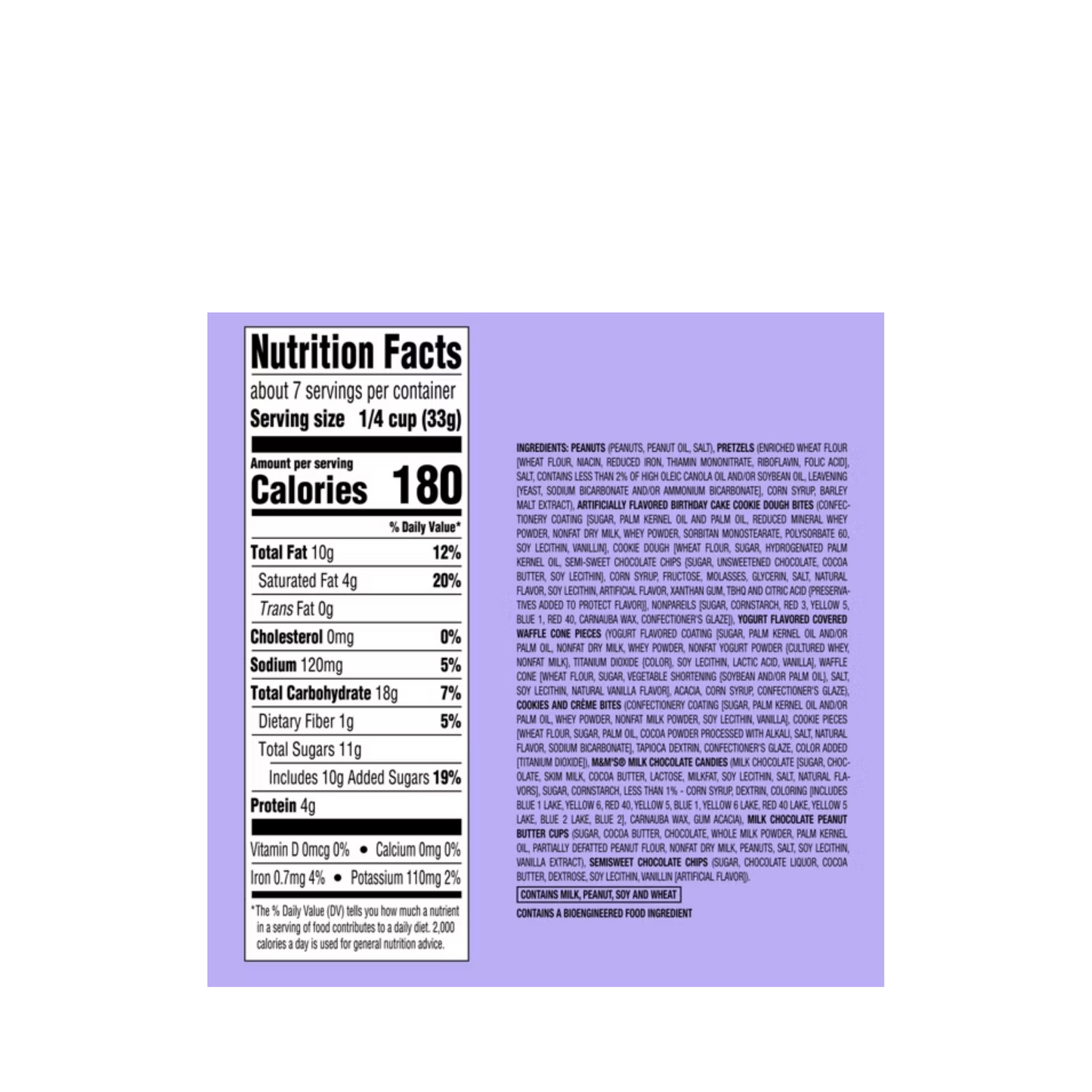 Target ‘Favorite Day’ Trail Mix Loaded Ice Cream Sundae Nutritional Information & Ingredients