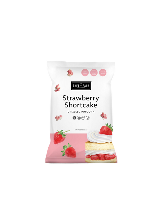 The Safe & Fair Food Company Drizzled Popcorn Strawberry Shortcake
