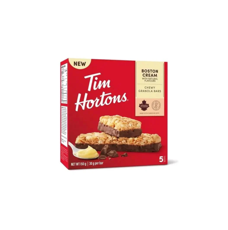 Tim Hortons Granola Bars Boston Cream Box Canadian Import