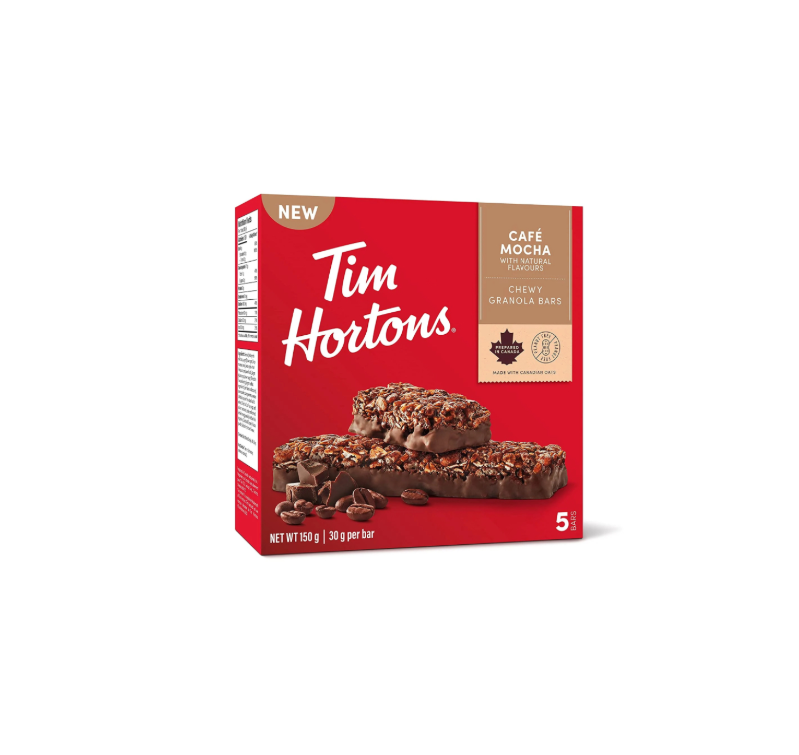 Tim Hortons Granola Bars Cafe Mocha Canadian Import Packet