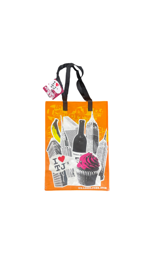 Trader Joe’s Eco Fun Reusable Grocery Bag New York Front View