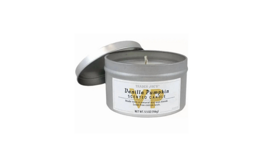 Trader Joe’s Fall Scented Candle Vanilla Pumpkin