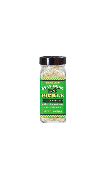 Trader Joes Seasoning Blend Sprinkles Seasoning In A Pickle Front View