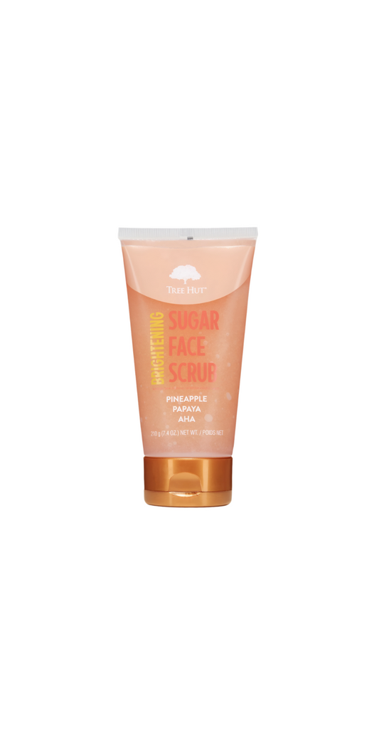 Tree Hut Brightening Sugar Face Scrub Pineapple Papaya Aha Bottle