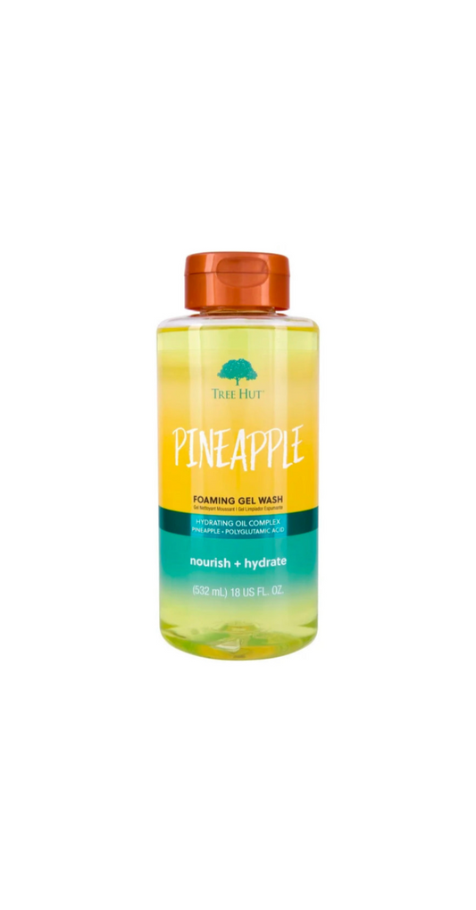Tree Hut Foaming Gel Body Wash Bottle Front View