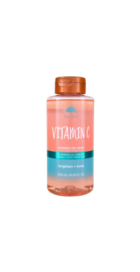 Tree Hut Foaming Gel Body Wash Vitamin C Bottle Front View