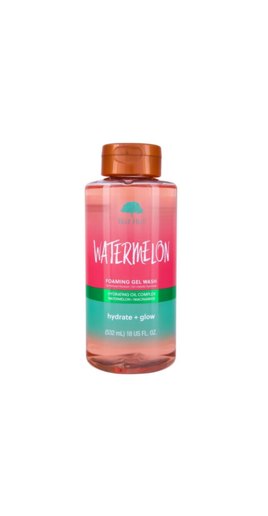 Tree Hut Foaming Gel Body Wash Watermelon Bottle Front View