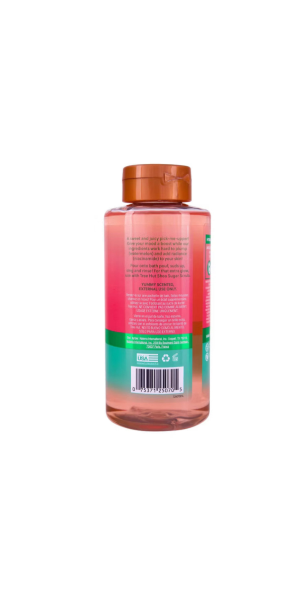 Tree Hut Foaming Gel Body Wash Watermelon Bottle Side View