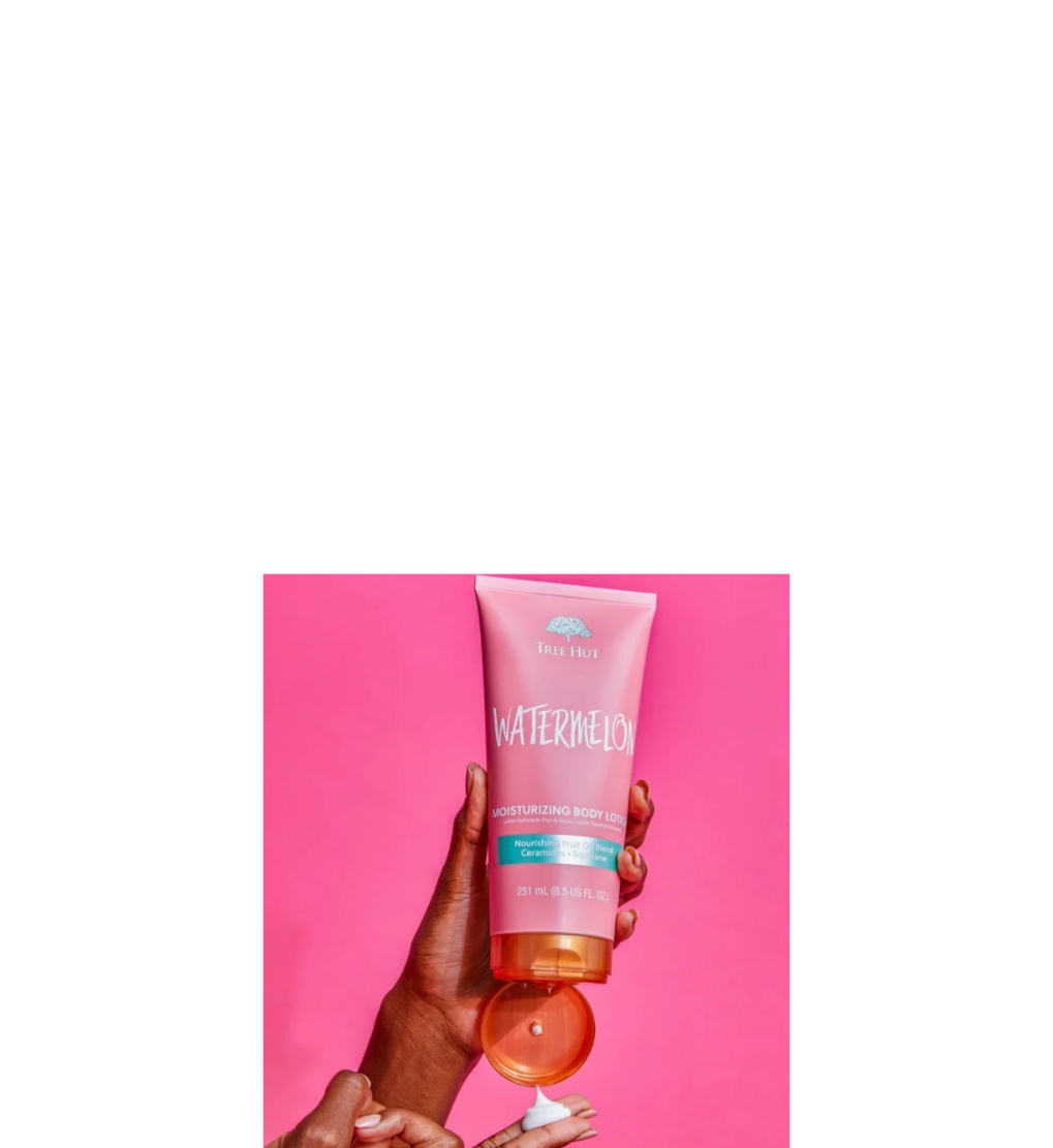 Tree Hut Moisturizing Body Lotion Watermelon Being Poured Into A Hand