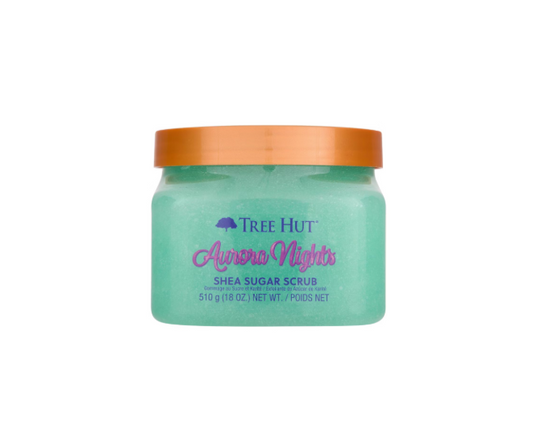 Tree Hut Shea Sugar Body Scrub Aurora Nights Front View