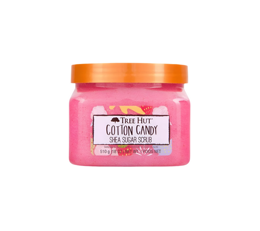Tree Hut Shea Sugar Body Scrub Cotton Candy Front View