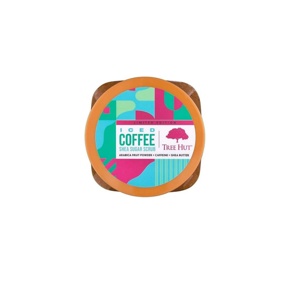 Tree Hut Shea Sugar Body Scrub Iced Coffee Lid