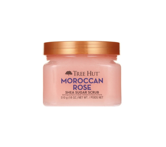Tree Hut Shea Sugar Body Scrub Moroccan Rose Front View