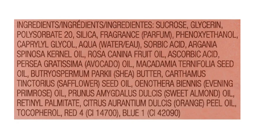 Tree Hut Shea Sugar Body Scrub Moroccan Rose Ingredients