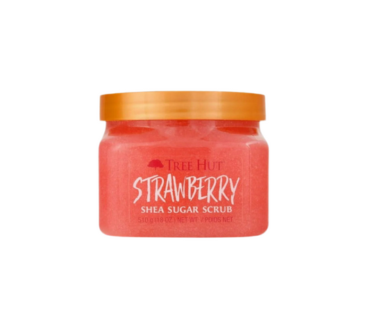 Tree Hut Shea Sugar Body Scrub Strawberry Front View