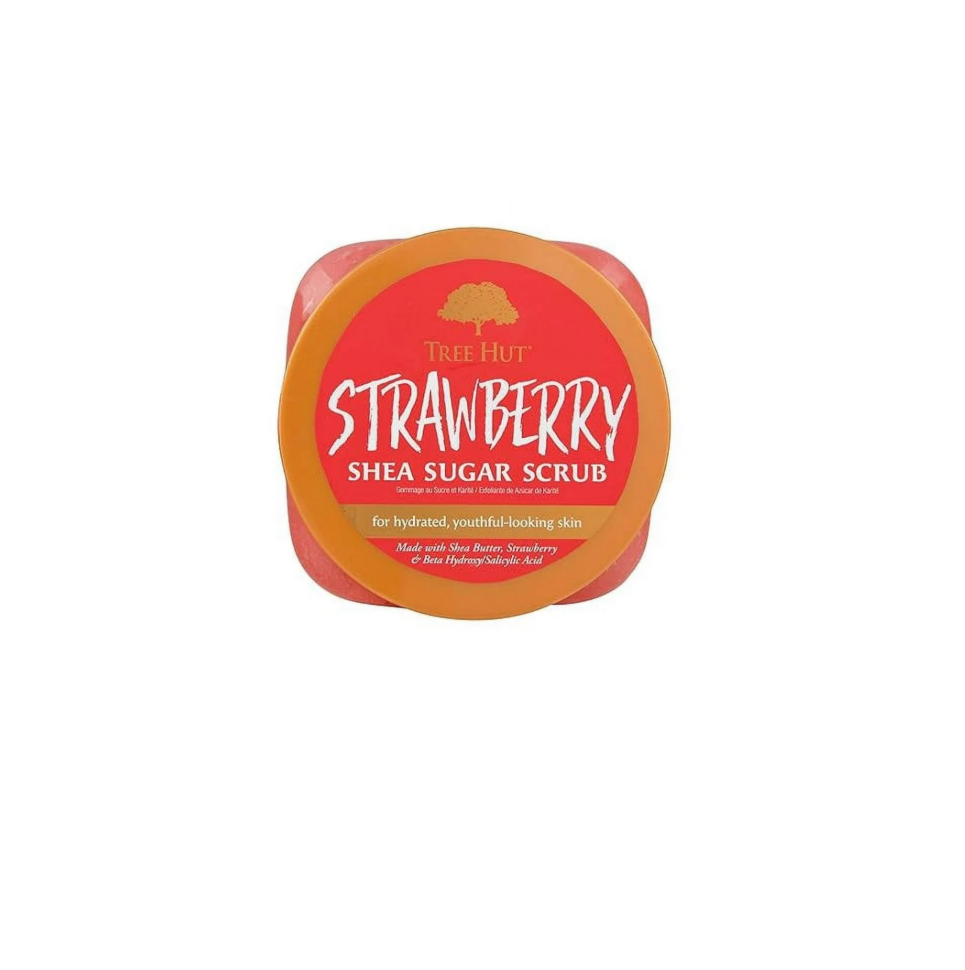 Tree Hut Shea Sugar Body Scrub Strawberry Lid