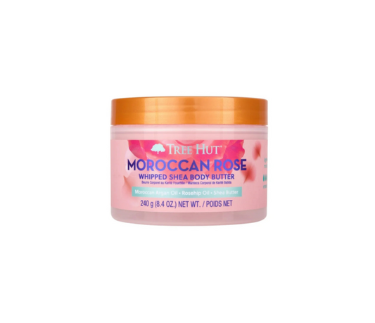 Tree Hut Whipped Shea Body Butter Moroccan Rose Pot Front View