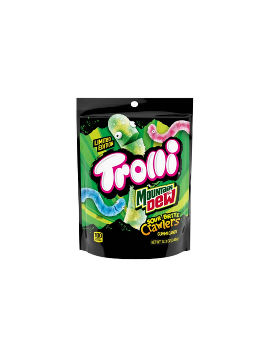 Trolli Mountain Dew Sour Brite Crawlers Gummi Candy